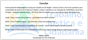 Convite - Abertura TJC 2014